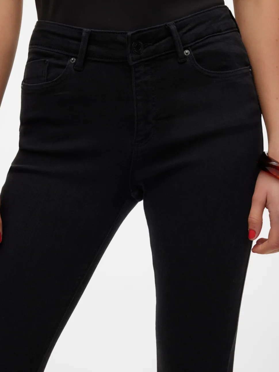 VMTANYA Medelhög Midja Skinny Fit Jeans
