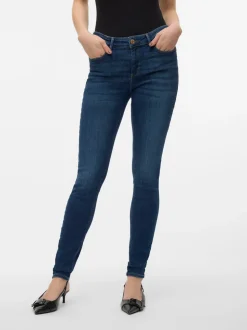 VMTANYA Medelhög Midja Skinny Fit Jeans