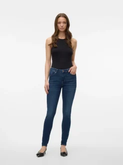 VMTANYA Medelhög Midja Skinny Fit Jeans