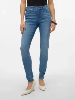 VMTANYA Medelhög Midja Skinny Fit Jeans