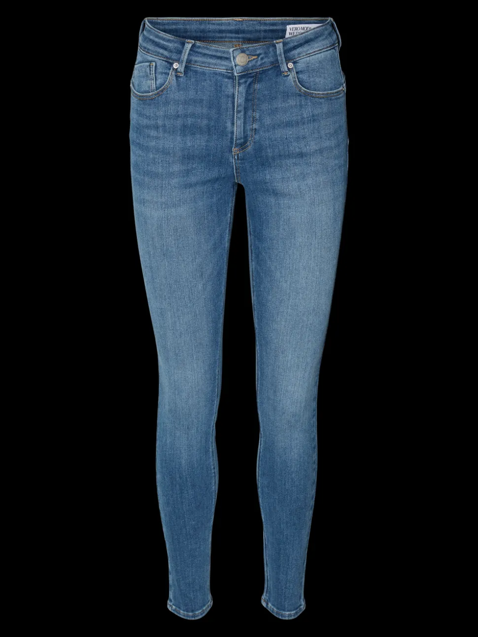 VMTANYA Medelhög Midja Skinny Fit Jeans