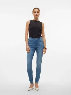 VMTANYA Medelhög Midja Skinny Fit Jeans