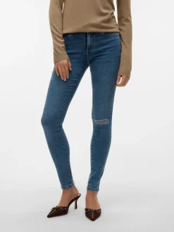 VMTANYA Medelhög Midja Skinny Fit Jeans