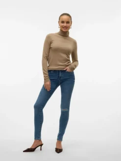 VMTANYA Medelhög Midja Skinny Fit Jeans