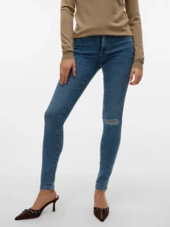 VMTANYA Medelhög Midja Skinny Fit Jeans