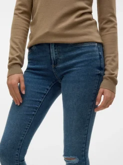 VMTANYA Medelhög Midja Skinny Fit Jeans