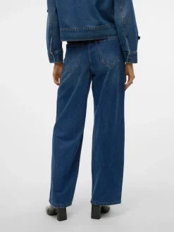 VMTAYLOR Medelhög Midja Baggy Fit Jeans