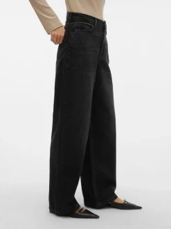 VMTAYLOR Medelhög Midja Baggy Fit Jeans