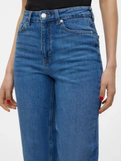 VMTESSA Hög Midja Mom Fit Jeans