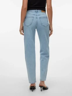 VMTESSA Hög Midja Mom Fit Jeans