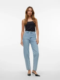 VMTESSA Hög Midja Mom Fit Jeans