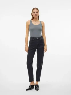 VMTESSA Hög Midja Mom Fit Jeans