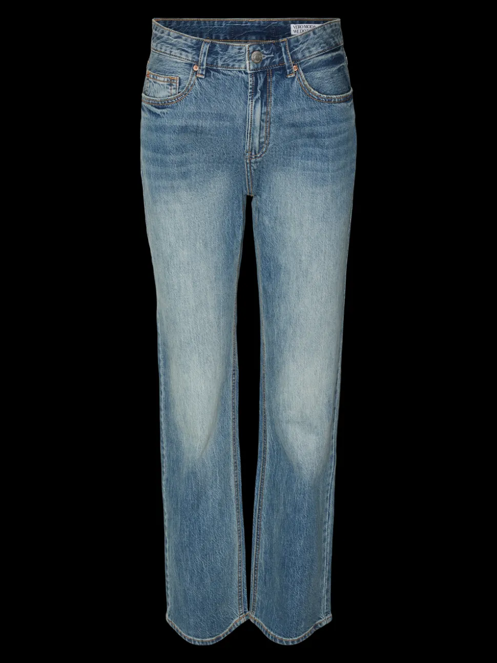 VMTESSA Hög Midja Rak Passform Jeans