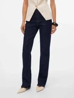 VMTESSA Hög Midja Rak Passform Jeans