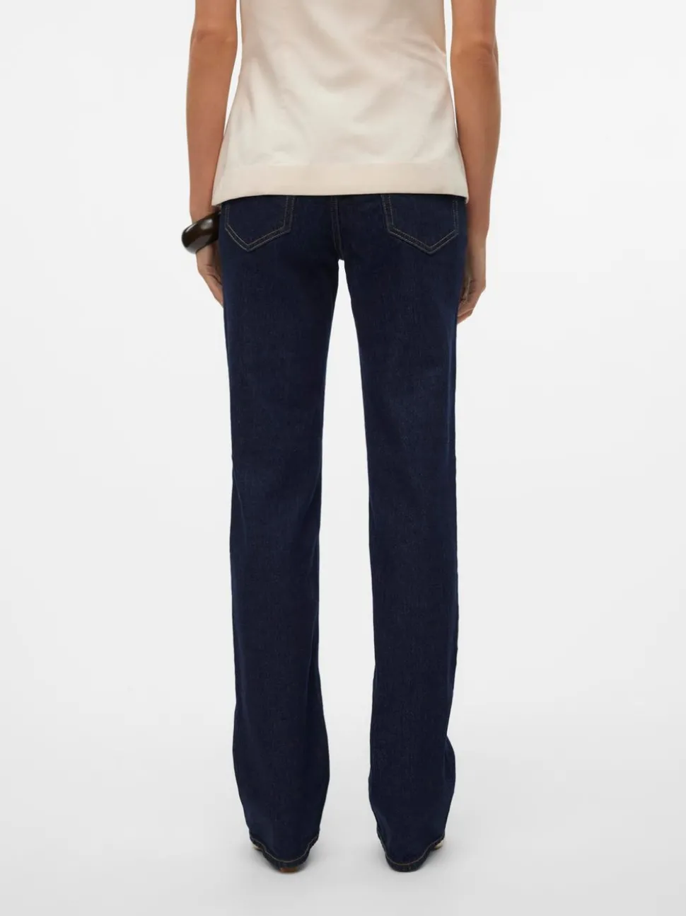 VMTESSA Hög Midja Rak Passform Jeans