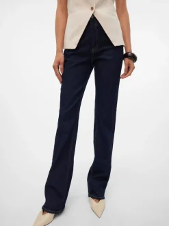 VMTESSA Hög Midja Rak Passform Jeans