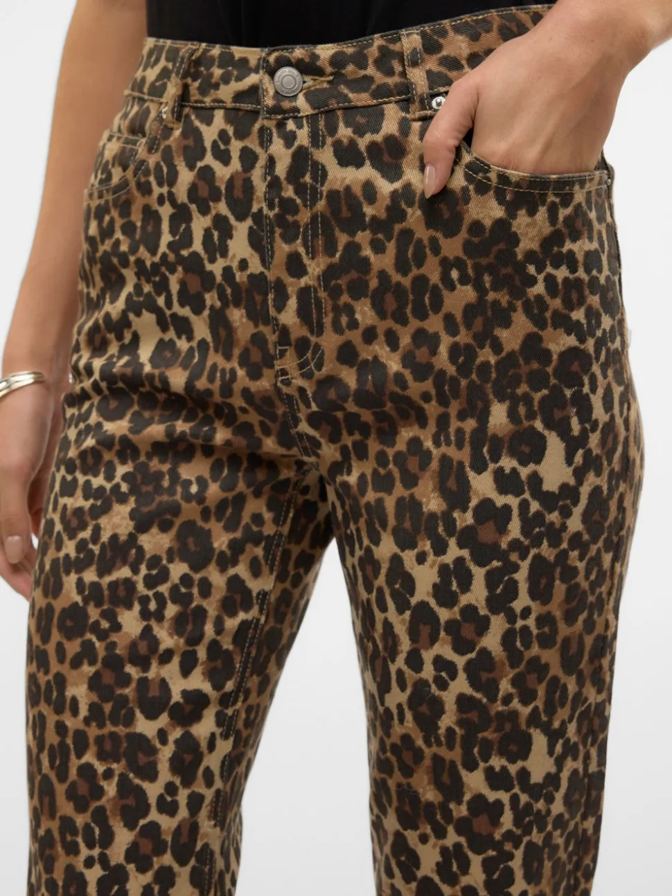 VMTESSA Hög Midja Rak Passform Jeans