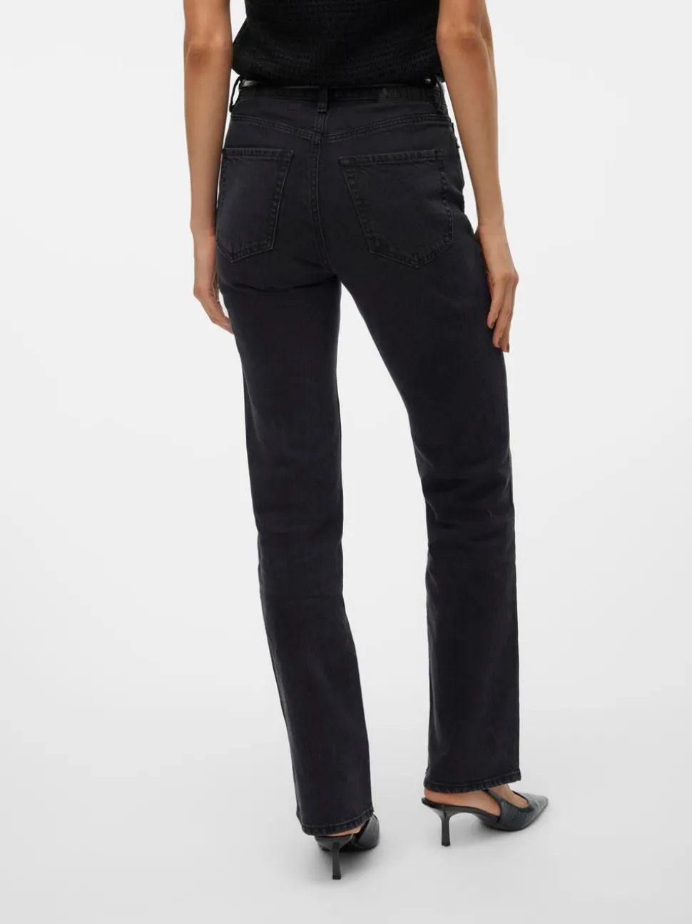 VMTESSA Hög Midja Rak Passform Jeans