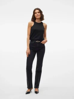 VMTESSA Hög Midja Rak Passform Jeans