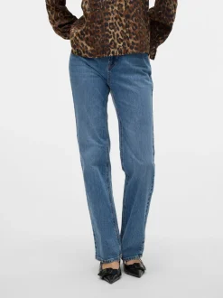 VMTESSA Hög Midja Rak Passform Jeans
