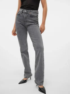 VMTESSA Hög Midja Rak Passform Jeans
