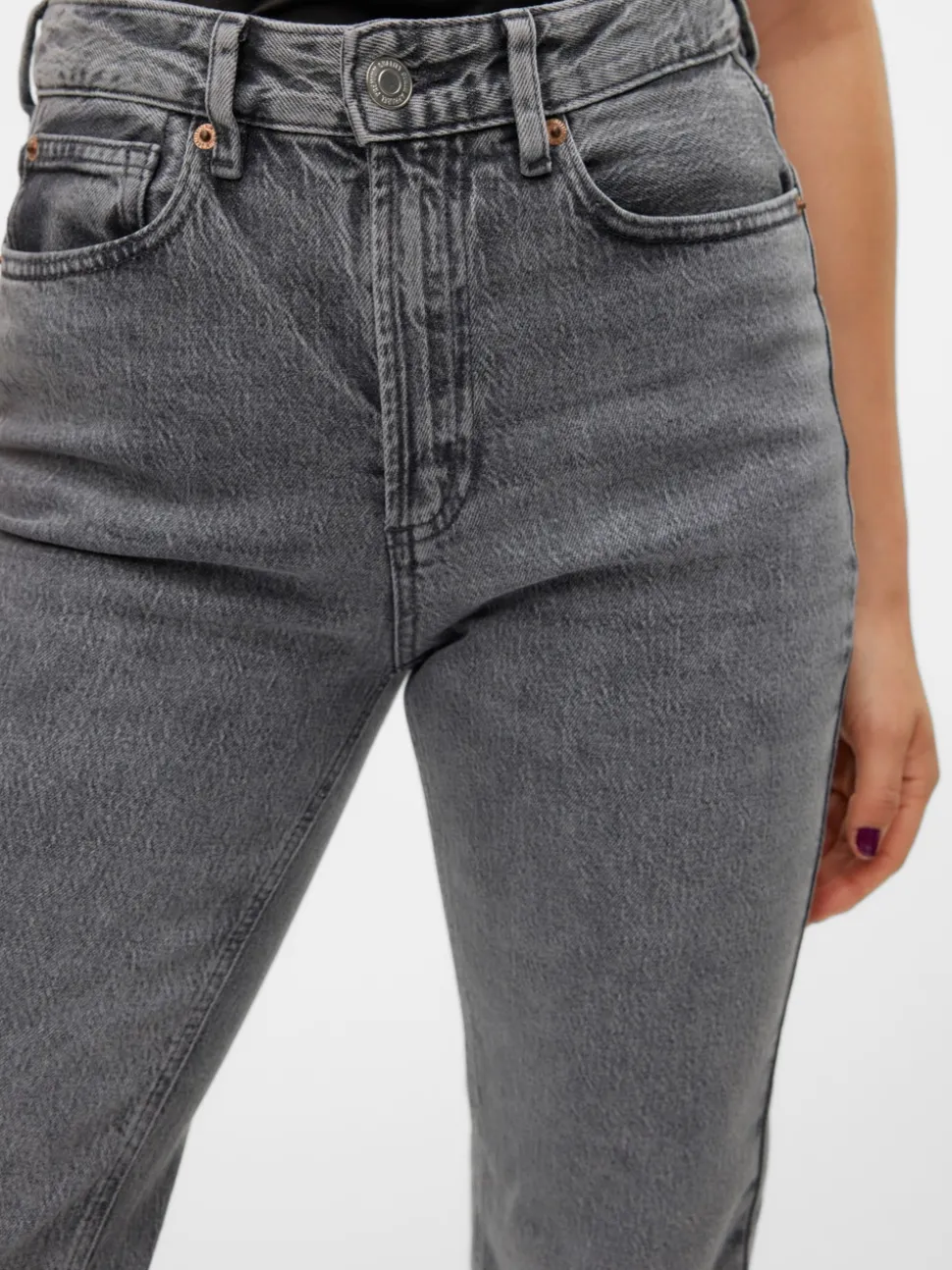 VMTESSA Hög Midja Rak Passform Jeans