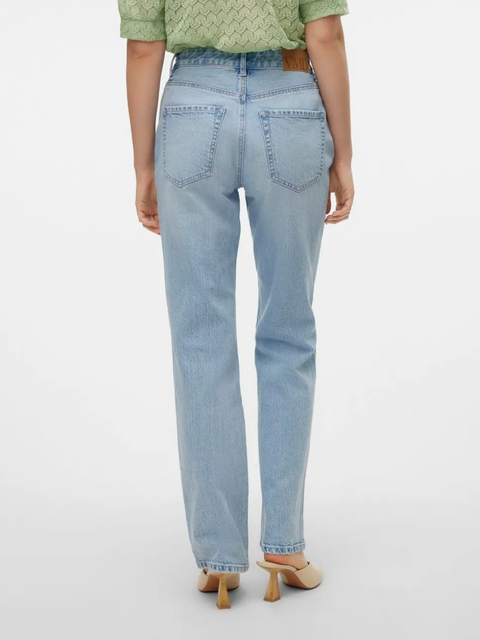 VMTESSA Hög Midja Rak Passform Jeans