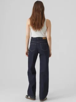 VMTESSA Hög Midja Vid Passform Jeans