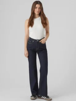 VMTESSA Hög Midja Vid Passform Jeans