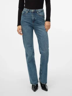 VMTESSA Hög Midja Vid Passform Jeans