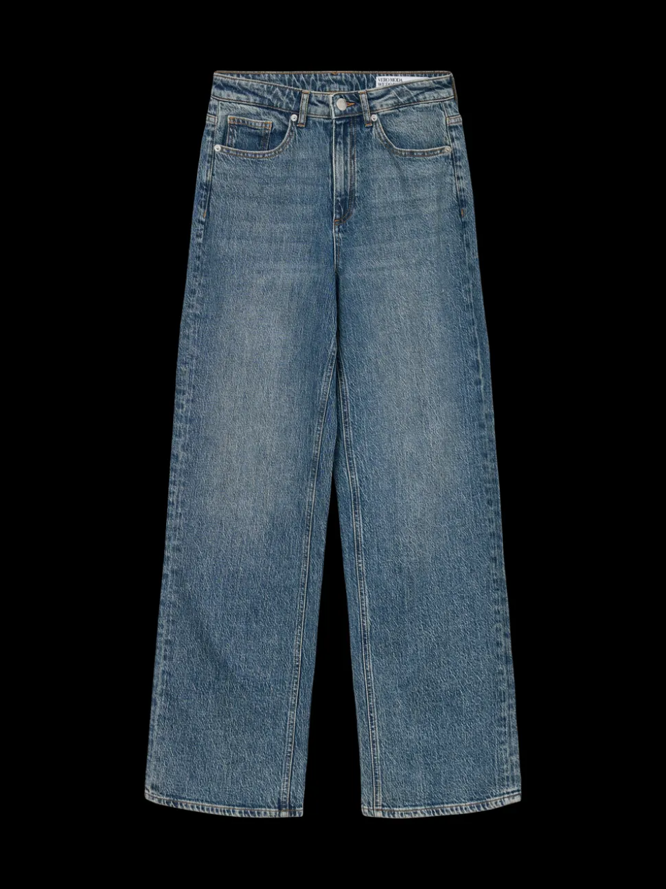 VMTESSA Hög Midja Vid Passform Jeans