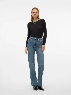 VMTESSA Hög Midja Vid Passform Jeans