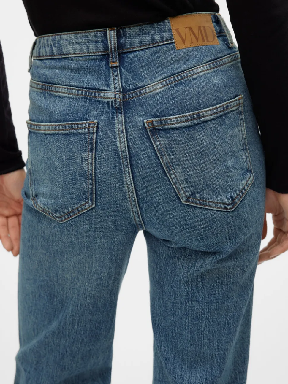 VMTESSA Hög Midja Vid Passform Jeans