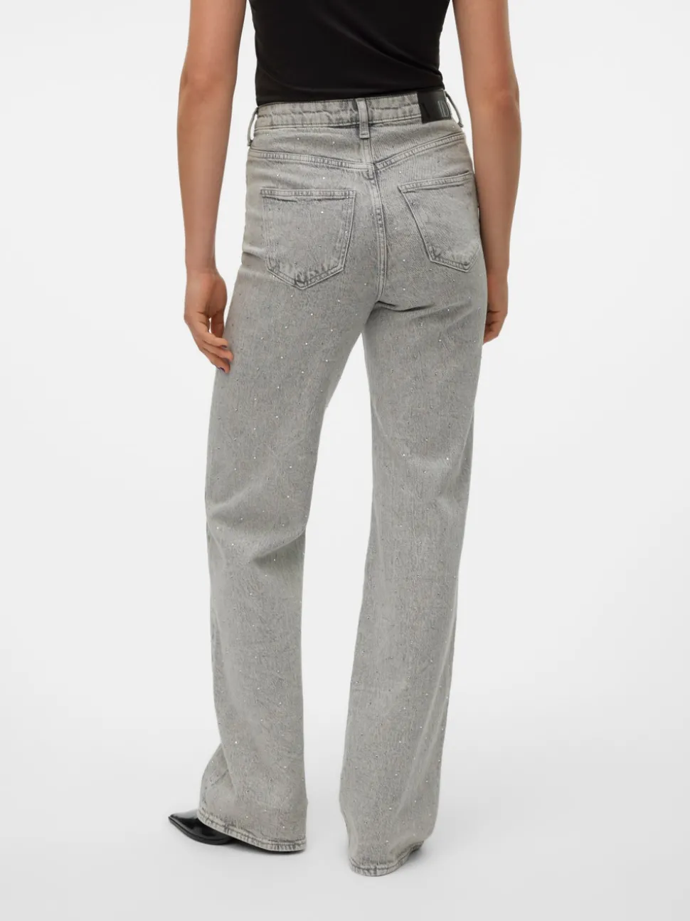 VMTESSA Hög Midja Vid Passform Jeans