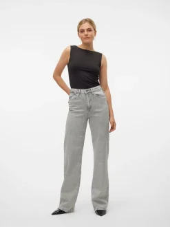VMTESSA Hög Midja Vid Passform Jeans