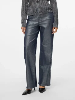 VMTESSA Hög Midja Vid Passform Jeans