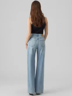 VMTESSA Hög Midja Vid Passform Jeans
