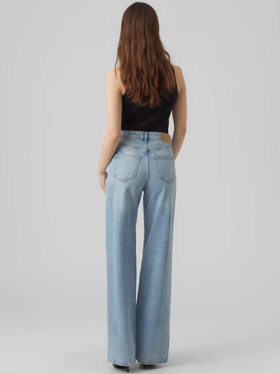 VMTESSA Hög Midja Vid Passform Jeans