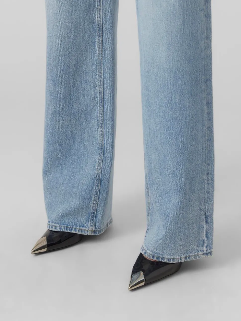 VMTESSA Hög Midja Vid Passform Jeans