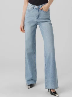 VMTESSA Hög Midja Vid Passform Jeans