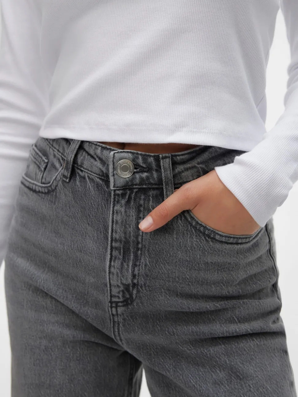 VMTESSA Hög Midja Vid Passform Jeans