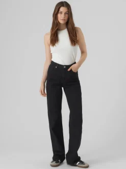 VMTESSA Hög Midja Vid Passform Jeans