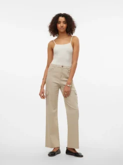 VMTESSA Hög Midja Vid Passform Jeans