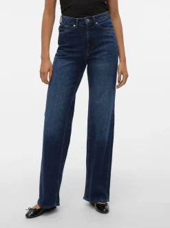 VMTESSA Hög Midja Vid Passform Jeans