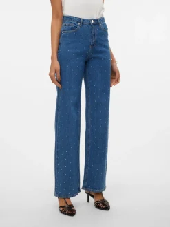 VMTESSA Hög Midja Vid Passform Jeans