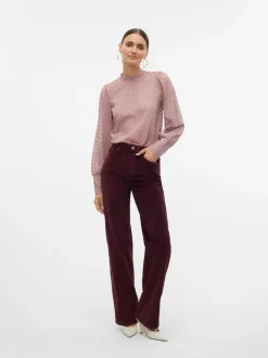 VMTESSA Hög Midja Vid Passform Jeans