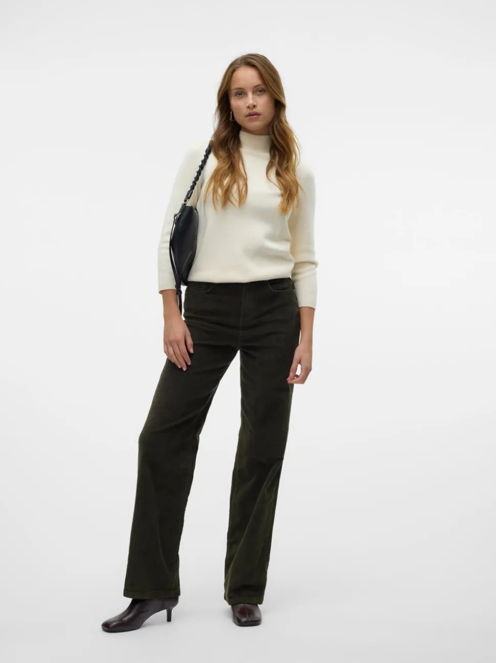 VMTESSA Hög Midja Vid Passform Jeans