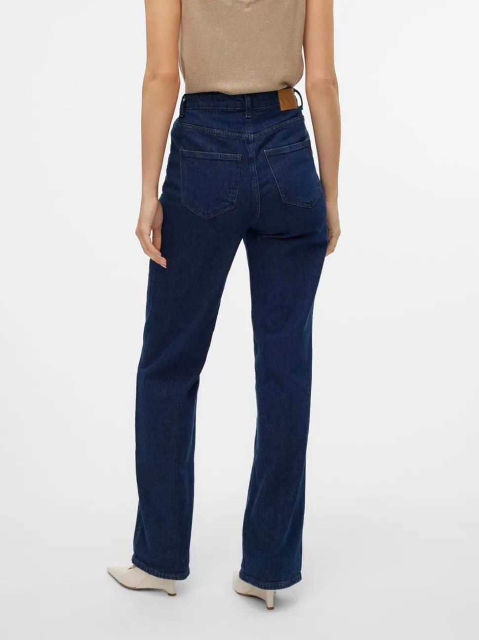 VMTESSA Hög Midja Vid Passform Jeans
