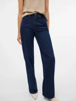 VMTESSA Hög Midja Vid Passform Jeans