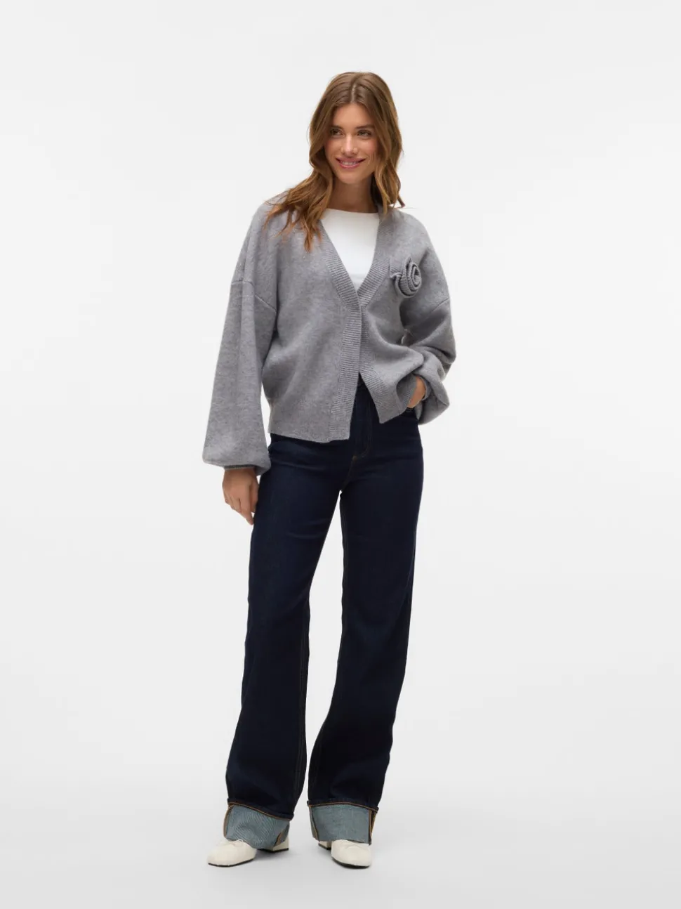 VMTESSA Hög Midja Vida Ben Jeans